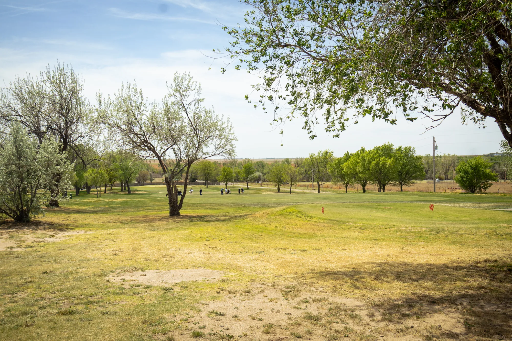 Wide view of Bentwood Golf Course near Ulysses, Kansas