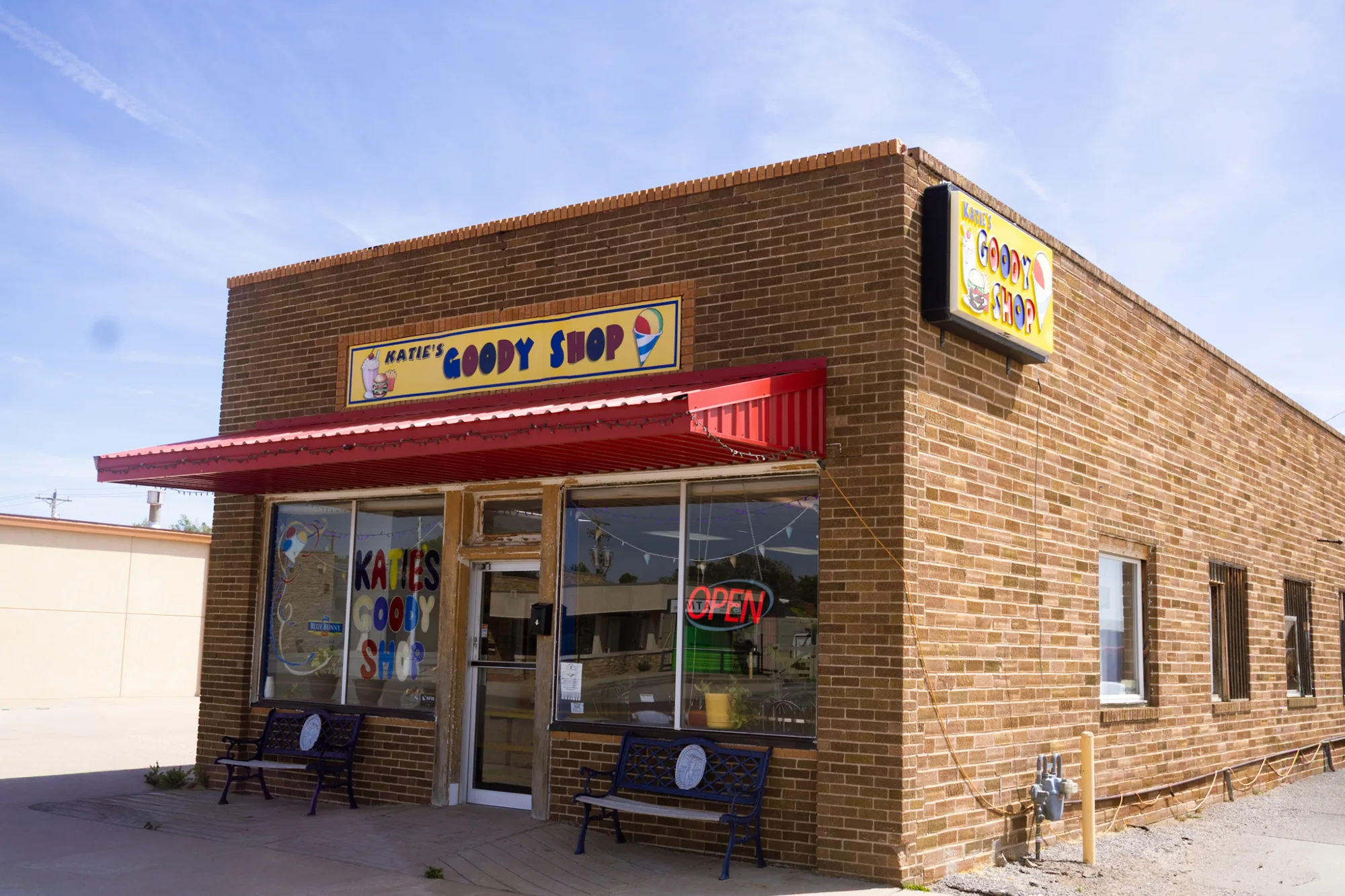 Local shop storefront in Ulysses, Kansas